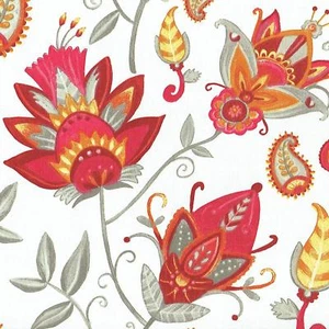 Textiles français French Exotic Floral fabric (Gold) - 100% Cotton 160 cm wide - Picture 1 of 6
