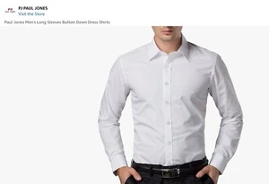 Paul Jones White Dress Shirt Sz S - Picture 1 of 2