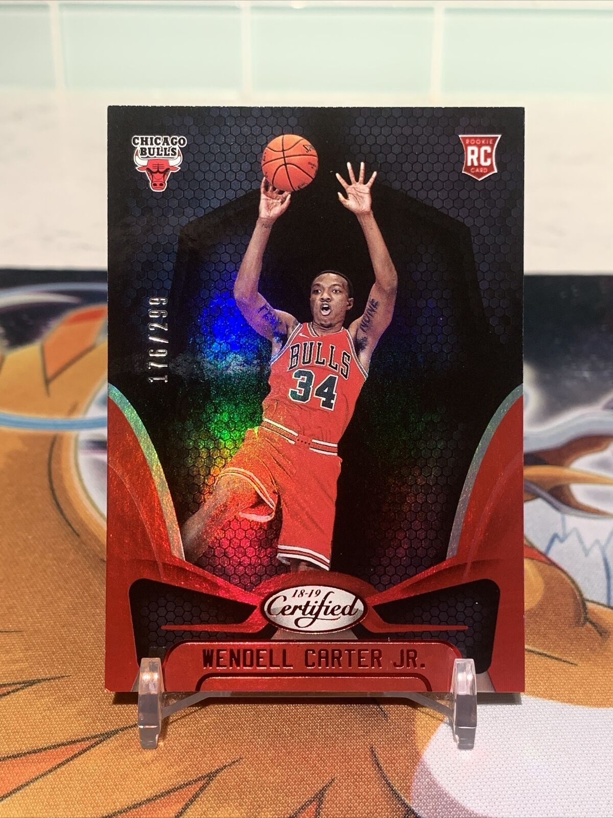 2018-19 Panini Certified Wendell Carter Jr #157 Rookie Mirror Red 176/299 RC