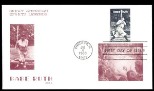 1983 Babe Ruth FDC Great American Sports Legends Cachet - Picture 1 of 2