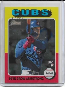 2024 Topps Heritage Pete Crow-Armstrong Chrome RC #'d 479/999 - Picture 1 of 1