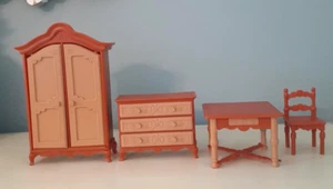 Rare Vintage 1970s Jean Hofler West Germany Plastic Doll House Furniture - Picture 1 of 12