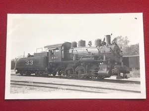Missouri Kansas Texas MKT Railroad Locomotive 33 Antique Photo - Picture 1 of 5