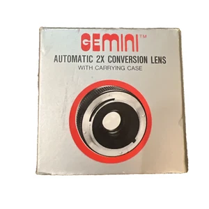 Vintage Gemini Automatic 2x Conversion Objektiv mit Tragetasche für Minolta Cam - Bild 1 von 7