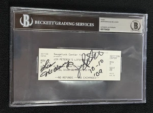 Jim Peterik & Lisa McClowry Signed Full Concert Ticket Beckett Authenticated - Picture 1 of 2