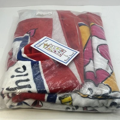Toalha de praia Brighton Summer Chic 67" x 36" - NOVA COM ETIQUETAS - Imagem 1 de 3
