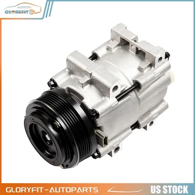 1X Compresor de aire acondicionado con embrague para 01-07 Ford Taurus 01-05 Mercury Sable 3.0 Foto 1 de 4