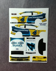 2025 Custom Noah Gragson #4 Long John Silver's 1/64 Peel & Stick Decals - Picture 1 of 1