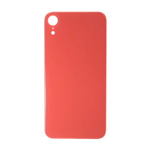 Glass Back For iPhone XR Plain in Coral - Zdjęcie 1 z 4