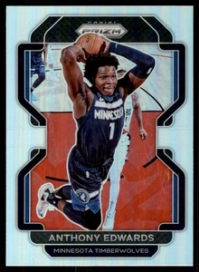 2021-22 Panini Prizm Silver Anthony Edwards Minnesota Timberwolves #37 - Imagen 1 de 2