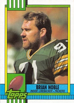 Brian Noble 1990 Topps 151  Green Bay Packers  Football Card - Image 1 of 2