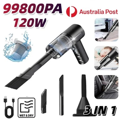 99800PA Cordless Car Vacuum Cleaner Handheld Mini Auto Air Duster Dust Blower AU - Image 1 of 4