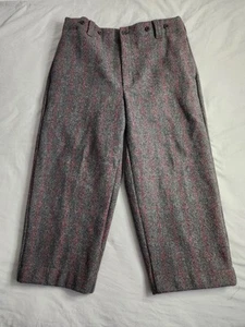Vintage Woolrich Wool Malone Jagdhose Herren Größe 37x28 grau schwer gebraucht, in einwandfreiem Zustand - Bild 1 von 10