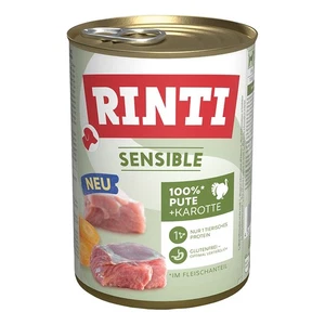 Rinti Sensible Pute & Karotte | 12x 400g Hundenassfutter - Bild 1 von 1