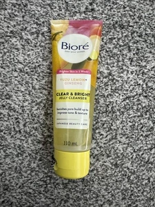 Biore Clear & Bright Yuzu Lemon and Ginseng Jelly Cleanser Face Wash 110ml - Picture 1 of 2
