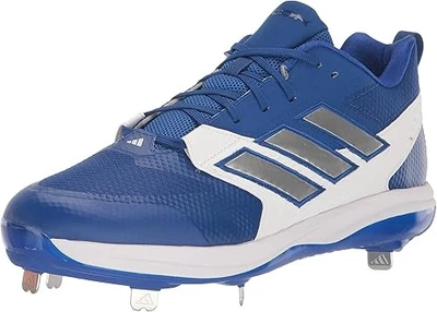 New Adidas Mens Icon 8 Metal Baseball Cleats Size 6.5 Royal/White - Image 1 of 4