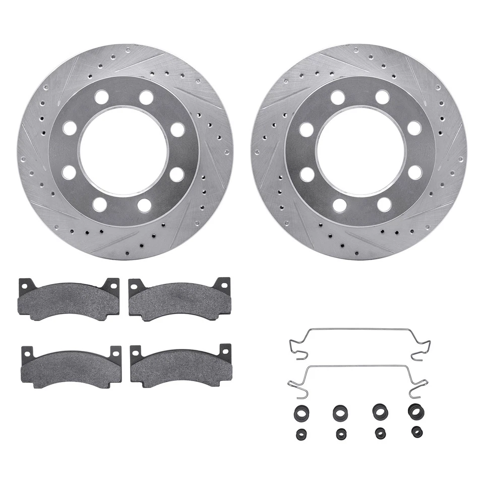 For Dodge D300 Pickup 72 DFC PRO-KIT 5000+ Drilled & Slotted Front Brake Kit Foto 1 de 2