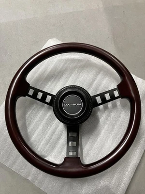 Replica Nissan Datsun Competition Wood Steering Wheel S30 240Z 510 GC10 P510/510 Foto 1 de 4