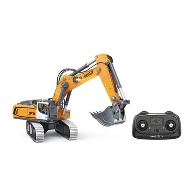 Excavadora RC 1/50 K970 con canastilla de metal pistas luz sonido RTR juguete de construcción Foto 1 de 4