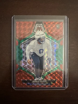 2024 Panini Mosaic #319 Jared Verse Choice Red & Green RC Los Angeles Rams - Image 1 of 2