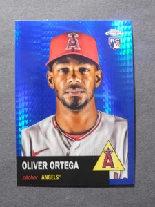 2022 Topps Chrome ROOKIE Blue Refractor - Oliver Ortega - #90 - Picture 1 of 2