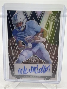 2024 Leaf Metal Nate McCollum Rookie Auto SP /6 Black Silver #BA-NMC - Picture 1 of 6