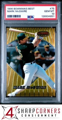 Bowman's Best #75 Mark McGWIRE 1996 Athletics PSA 10 Foto 1 de 2