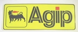 Alter Aufkleber aus Sammlung / Old Sticker AGIP MOTORRAD AUTO (11 x 4 cm). - Bild 1 von 1