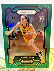 Caitlin Clark🔥2024 Panini Prizm Draft Picks Green Prizm Rookie Card  - Picture 1 of 2