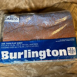 Vintage BURLINGTON Chromalure Multi Color Twin Flat Sheet Brand New! - Picture 1 of 6
