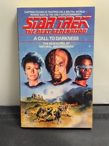 Star Trek Next Generation 1989 A Call to Darkness libros de bolsillo rústica #9 - Imagen 1 de 2