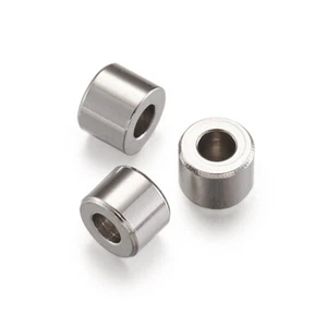 500pcs 304 Stainless Steel Metal Beads Smooth Column Tiny Loose Spacers 2x3mm - Picture 1 of 9