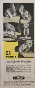1963 Stanley Tools Vintage Anzeige 14 x 5 kein Puzzle - Bild 1 von 2