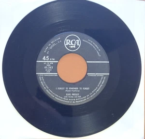 Elvis Presley/ Scotty & Bill I Forgot To Remember To Forget - 7" VINYL - BELGIUM - Imagen 1 de 2