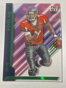 MICHAEL VICK falcons 2024 Leaf Pro Set Pure #74 Green 38/49 (Y1) - Picture 1 of 2