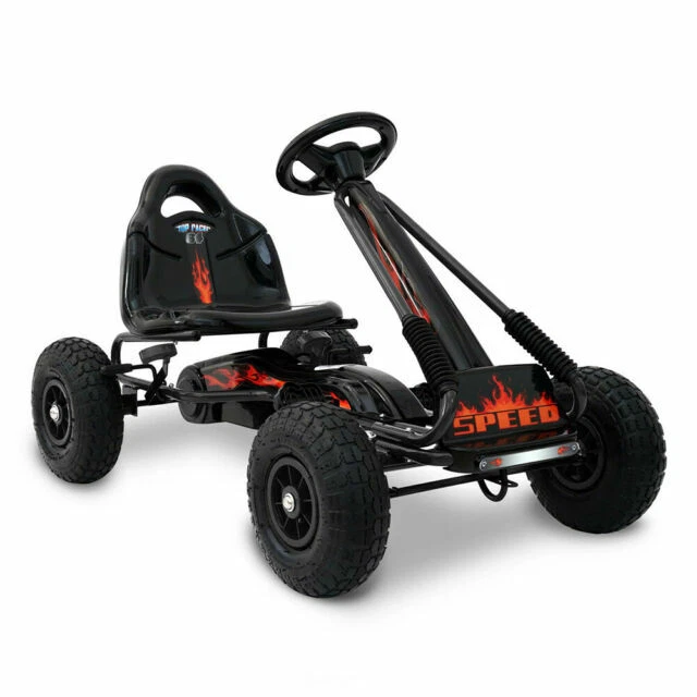 Rigo GKRTF1ABK Pedal Kids Ride On Quad Bike