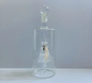 Vintage Transparent Blown Glass Chinese Ship In 8” Empty Bottle Art Decor 00 - Picture 1 of 10