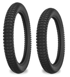 New Shinko 2.50-15 & 2.75-14 SR241 Tire Set For Yamaha 81-83 DT80 & 73-80 GT80