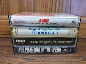 4 Original Cast Recordings Annie Hair Forever Plaid Phantom Of The Opera - Picture 1 of 17