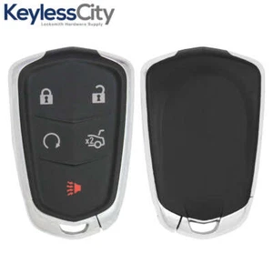 Llave inteligente de 5 botones se adapta a Cadillac XTS ATS CT6/HYQ2EB/433 MHz 2015-2019 con maletero - Imagen 1 de 4
