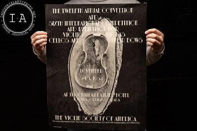 c. 1984 Violin Society of America Competition and Convention Poster - Image 1 of 4