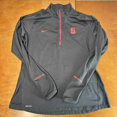 Stanford Cardinals Sweatshirt Womens Large Gray Nike Pullover Long Sleeve Cover