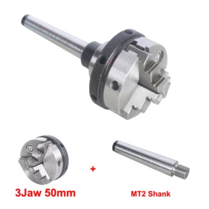 MT2 Taper Shank 3 Jaw Self Centering Lathe Chuck 50MM Metal for CNC Machine - Picture 1 of 1