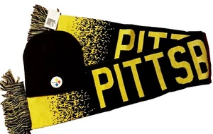 Pittsburgh Steelers beanie & scarf 2pc set (two colors to choose from) - Picture 1 of 6