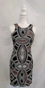 Y2K Speechless Vintage Club Party Dress Body Con Black Sparkle Exposed Back Zip - Picture 1 of 7