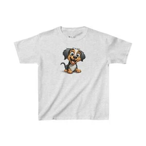 Happy Cartoon Puppy | Kids Heavy Cotton™ Tee - Picture 1 of 84
