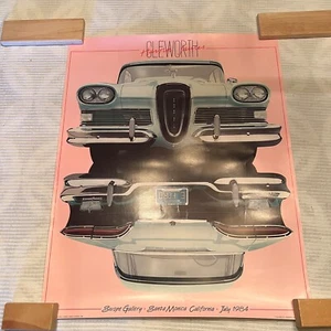 Harold Cleworth 1958 Edsel Pacer Poster 1984 - 24" x 30" - Picture 1 of 10