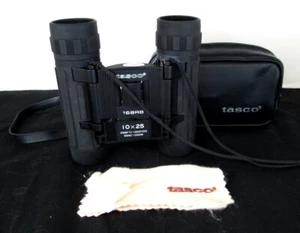 Tasco No.168RB 10 x 25 Compact Binoculars w/Case - NICE! - Picture 1 of 2