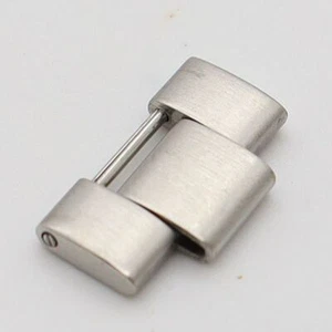 Seiko Genuine 1 Link 5 Sports 7S0060 Men's Watch Band Bracelet Parts Silver 16mm - Picture 1 of 3