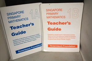 Singapore Primary Mathematics 1A & 1B Teacher's Guide Books - Picture 1 of 3